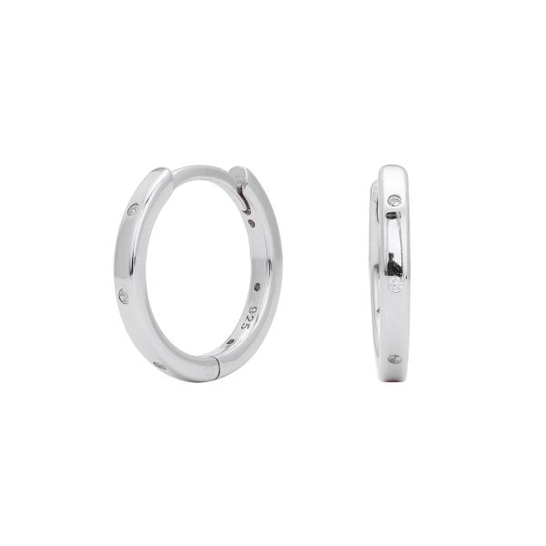Small Silver Hoop Earrings