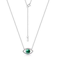 Silver Evil Eye Pendant Necklace