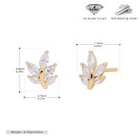 Gold Floral Stud Earrings