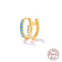 Gold Dual-Band Turquoise Ear Cuff