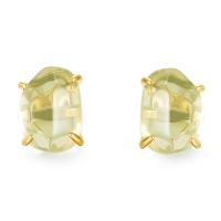 Gold-Tone Irregular Stud Earrings