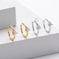 Gold Heart Huggie Earrings