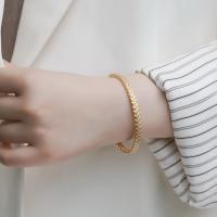 Gold Woven Bangle Bracelet