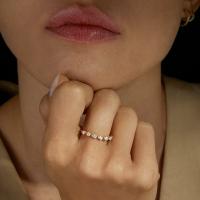 Rose Gold Prong-Set Eternity Band