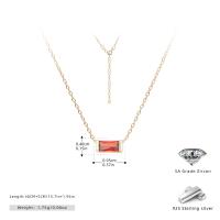 Gold-Plated Orange Stone Pendant Necklace