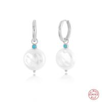 925 Silver Freshwater Pearl Drop Earrings
