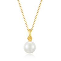 Pearl Pendant Gold Necklace