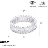 Silver Zirconia Eternity Ring