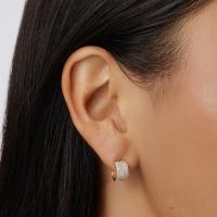 Silver Pavé Huggie Earrings