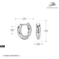 Silver Minimalist Huggie Hoops