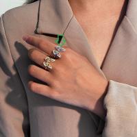 Two-Tone Floral Statement Ring