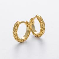 Gold-Yellow Geometric Huggie Earrings