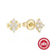 Gold-Tone Cubic Zirconia Stud Earrings