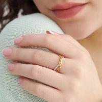Two-Tone Geometric Band Ring