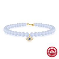 925 Silver Evil Eye Beaded Bracelet