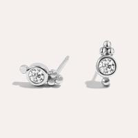 Silver Cubic Zirconia Stud Earrings