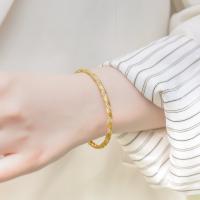 Geometric Gold Bangle