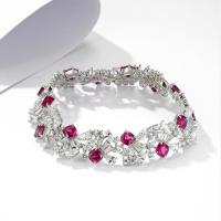 Ruby Silver Tennis Bracelet