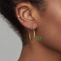 Gold-Tone Large Hoop Earrings