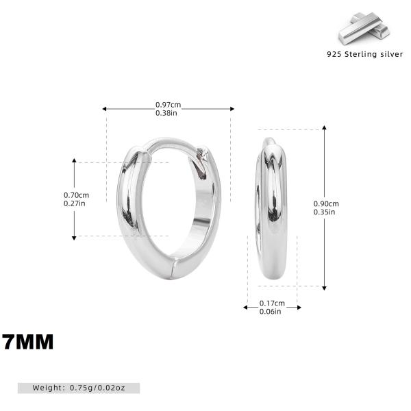 Silver-Tone Huggie Hoop Earrings