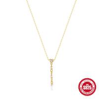 Gold-Plated Pearl Pendant Necklace