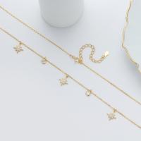 Gold Star Charm Layered Necklace