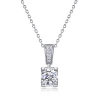 Sterling Silver Cubic Zirconia Pendant Necklace