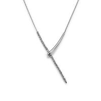925 Silver Cubic Zirconia Lariat Necklace
