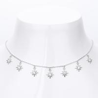 Silver Celestial Star Choker Necklace