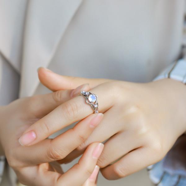 Silver Prong Cubic Zirconia Solitaire Ring
