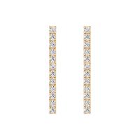 Gold Linear Drop Earrings