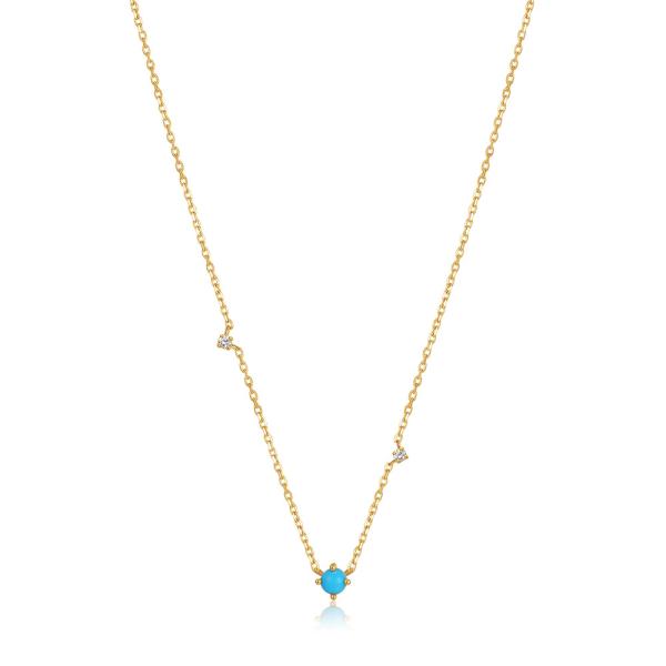 925 Silver Turquoise Station Necklace