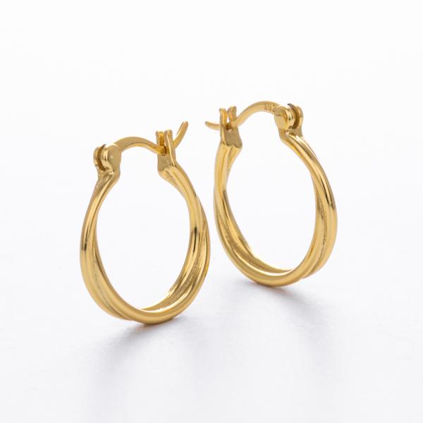 Gold-Tone Classic Small Hoop Earrings