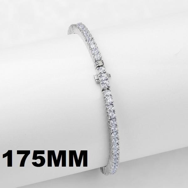 Cubic Zirconia Silver Tennis Bracelet