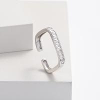 Silver Channel-Set Cuff