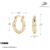 Gold-Tone Small Hoop Earrings