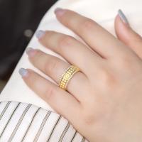 Two-Tone Hammered Pavé Band Ring
