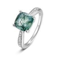 Green Stone Silver Ring