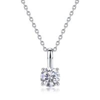 Sterling Silver Solitaire Pendant Necklace