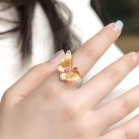 Gold Butterfly Statement Ring