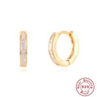 Gold-Plated Sterling Silver Huggie Earrings