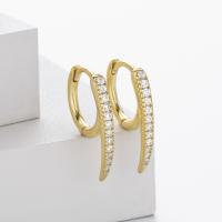 Gold Pavé Huggie Earrings