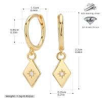 Gold Geometric Drop Earrings