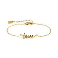 Gold 'Love' Script Bracelet