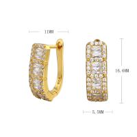 Geometric Gold Huggie Earrings