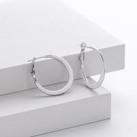 Silver Medium Hoop Earrings