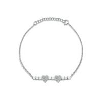 Silver Heart Charm Bracelet