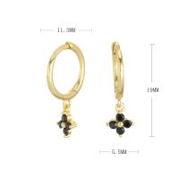 Gold Onyx Huggie Earrings