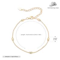 Gold-Plated Beaded Chain Bracelet
