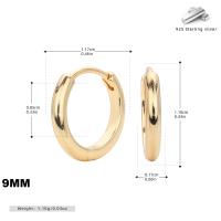 Medium Gold Huggie Hoop Earrings